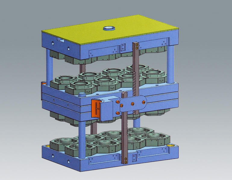 疊模圓盒模具 疊模圓盒模具